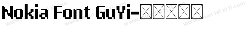 Nokia Font GuYi字体转换